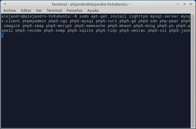Instalar un servidor web con lighttpd en Debian